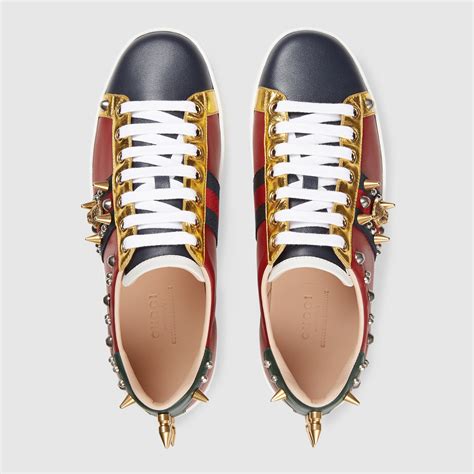 gucci ace studded sneaker price|gucci ace sneakers with fur.